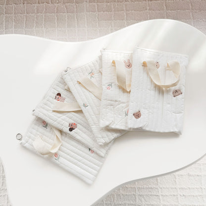 Mini   Baby Bag - Small Quilted Bag with Zipper