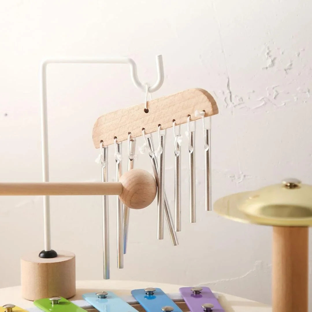 Montessori houten muziekspel – educatief trommel- en ritmespeelgoed voor peuters-MiniBea