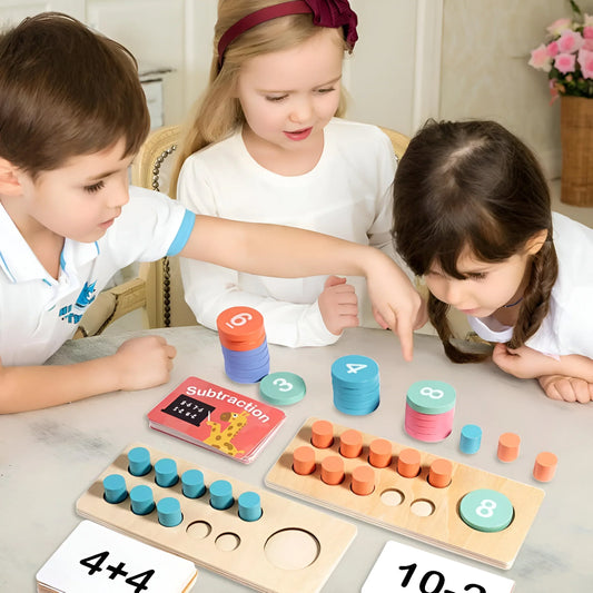 Montessori wiskundige leerset – houten rekenspel voor kinderen van 3–7 jaar-Just For Mini