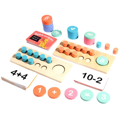 Montessori wiskundige leerset – houten rekenspel voor kinderen van 3–7 jaar-MiniBea