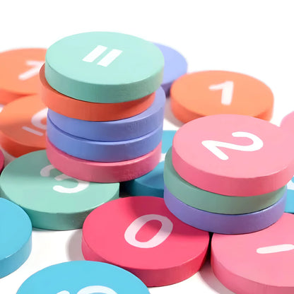 Montessori wiskundige leerset – houten rekenspel voor kinderen van 3–7 jaar-MiniBea