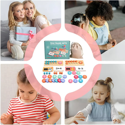 Montessori wiskundige leerset – houten rekenspel voor kinderen van 3–7 jaar-MiniBea