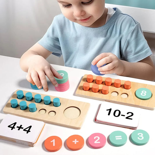 Montessori wiskundige leerset – houten rekenspel voor kinderen van 3–7 jaar-MiniBea