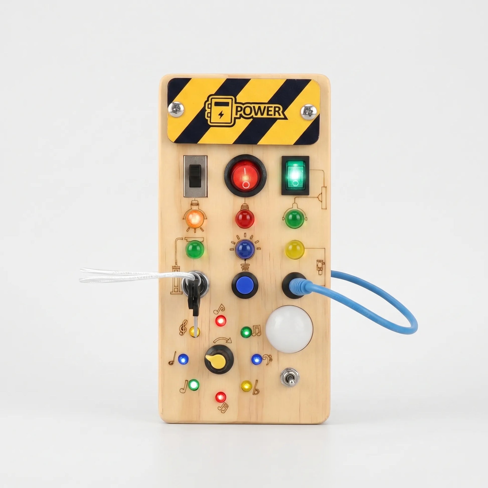 Montessori Drukbord - Activiteitenschakelaar Bord Speelgoed