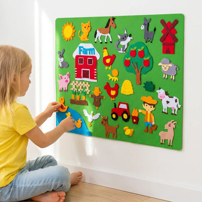 Montessori Drukbord – Dieren Activiteitenbord voor Kinderen