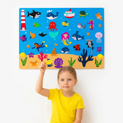 Montessori Drukbord – Dieren Activiteitenbord voor Kinderen