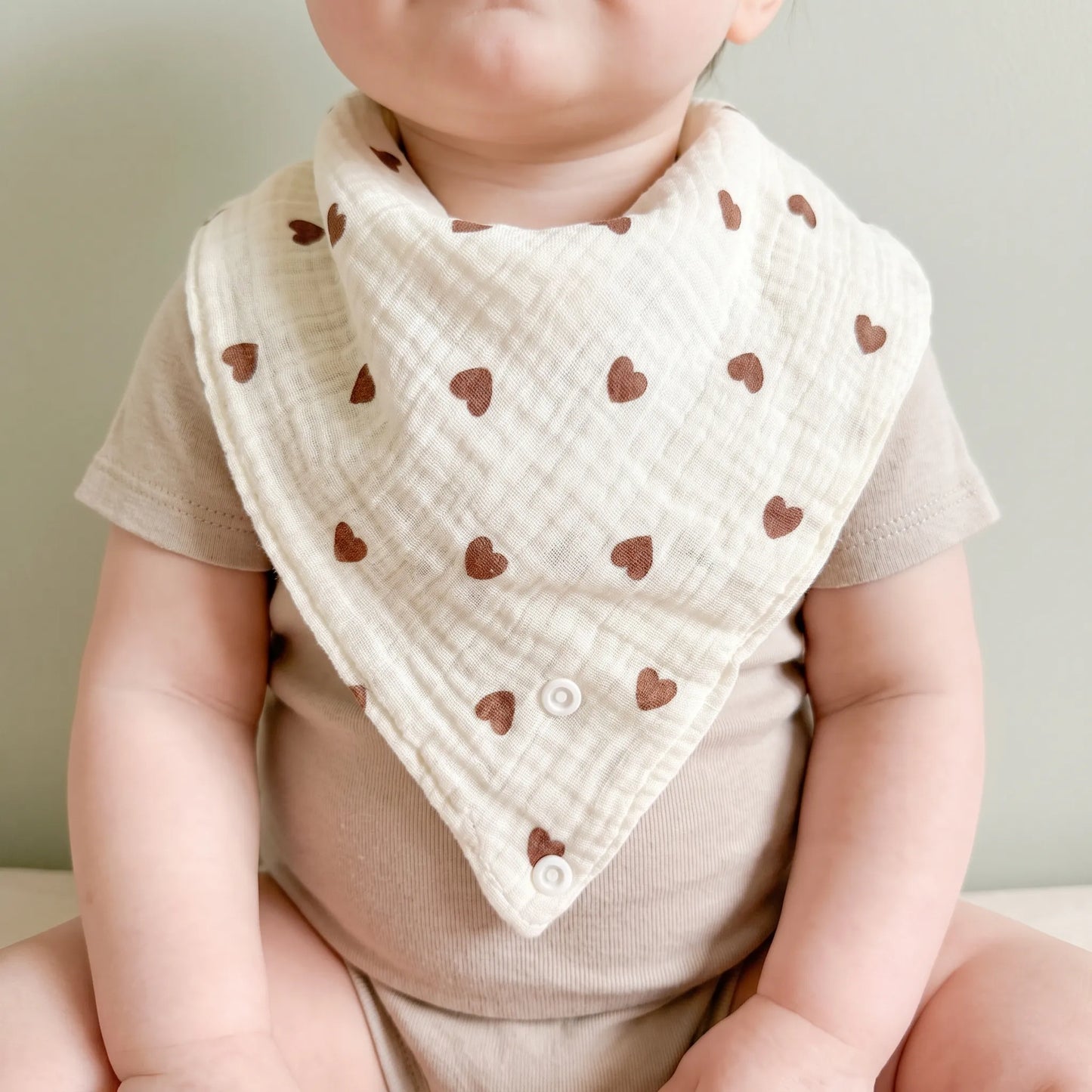 Mousseline Inbakerdeken – Driehoekige Baby Mousseline Slabbetje