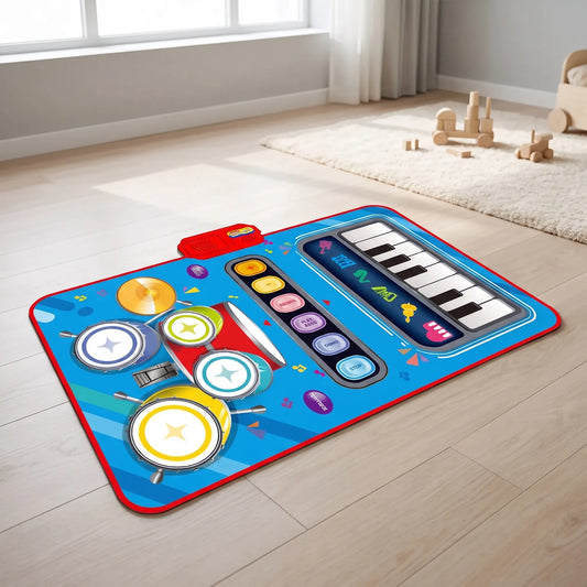 Muziekmat Kinderen | Interactieve Speelmat met Instrumenten | Blauw of Roze