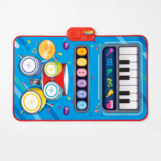 Muziekmat Kinderen | Interactieve Speelmat met Instrumenten | Blauw of Roze