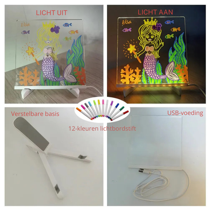 LED Tekenbord – Lichtgevend Schetsbord Voor Kinderen