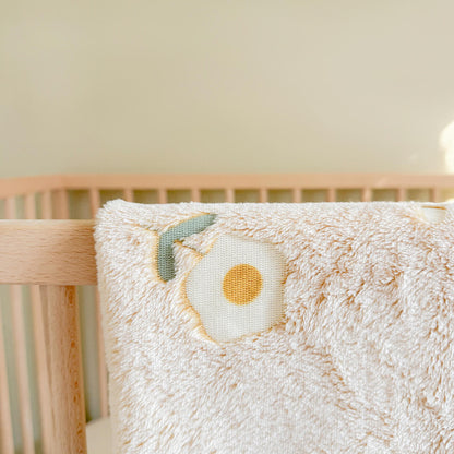 Plush Baby   Blanket - Soft Floral Print Newborn Blanket