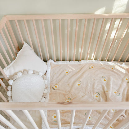 Plush Baby   Blanket - Soft Floral Print Newborn Blanket