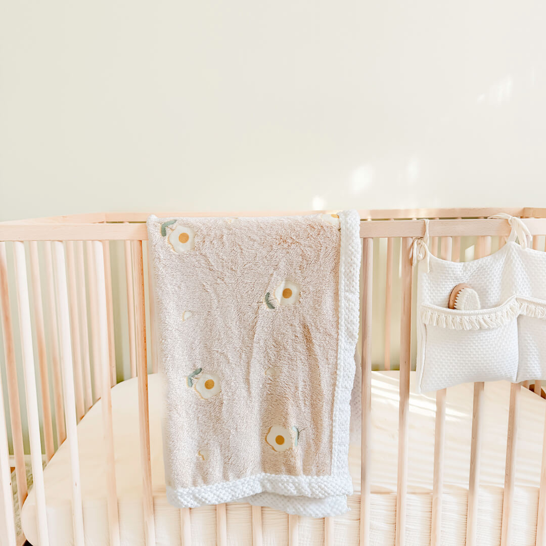 Plush Baby   Blanket - Soft Floral Print Newborn Blanket