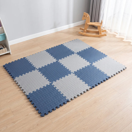 Puzzelmat Baby | Dikke Foam Speelmat van 12 Tegels | Schokabsorberend