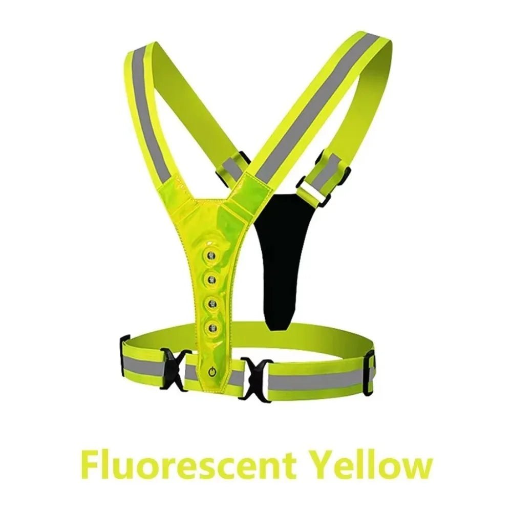 Reflecterend LED hardloopvest met verstelbare banden 2