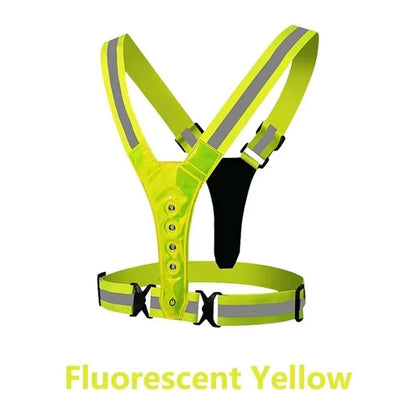 Reflecterend LED hardloopvest met verstelbare banden 2