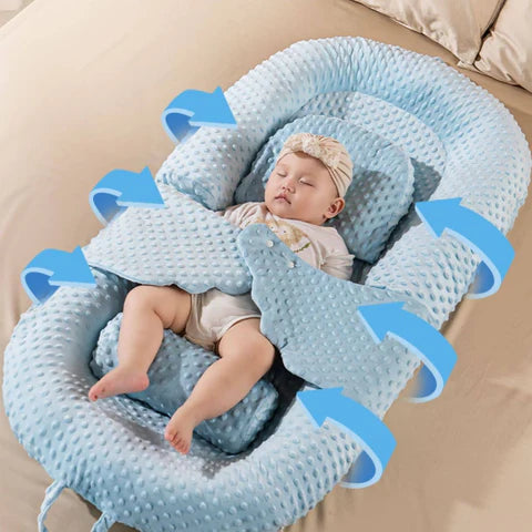 Opvouwbare Babylounger - Draagbaar Babyslaapkussen