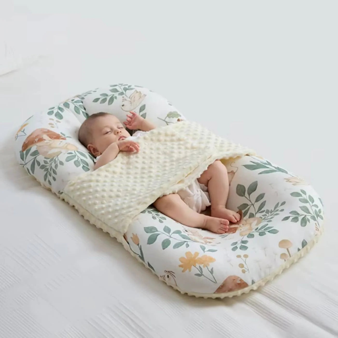 Baby Ligkussen – Draagbaar Slaapkussen Nest Voor Baby’s