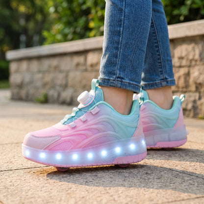 Rolschaats Schoenen – Lichtgevende Sneakers Met Wieltjes Voor Kinderen