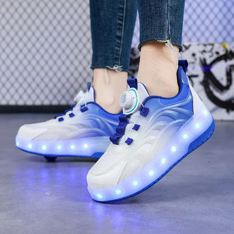 Rolschaats Schoenen – Lichtgevende Sneakers Met Wieltjes Voor Kinderen