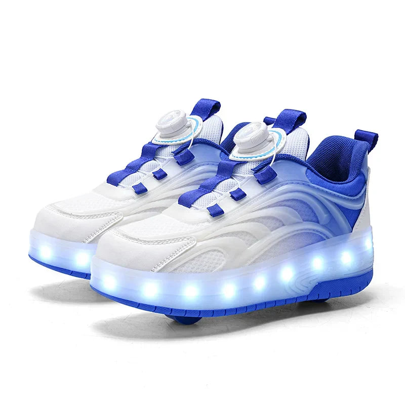 Rolschaats Schoenen – Lichtgevende Sneakers Met Wieltjes Voor Kinderen