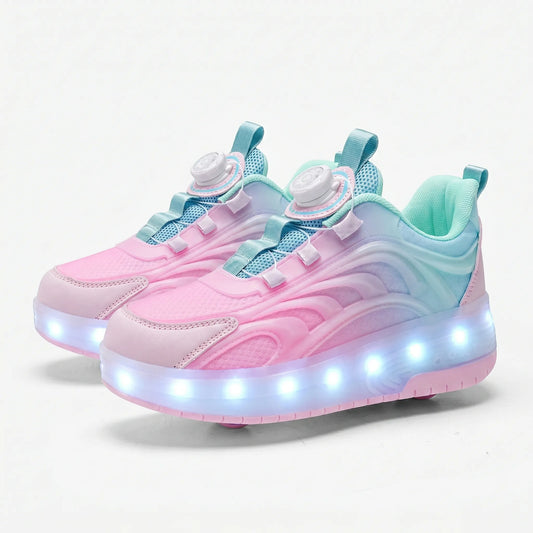 Rolschaats Schoenen – Lichtgevende Sneakers Met Wieltjes Voor Kinderen