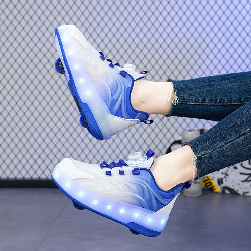 Rolschaats Schoenen – Lichtgevende Sneakers Met Wieltjes Voor Kinderen