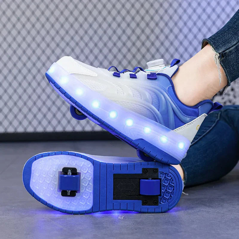 Rolschaats Schoenen – Lichtgevende Sneakers Met Wieltjes Voor Kinderen