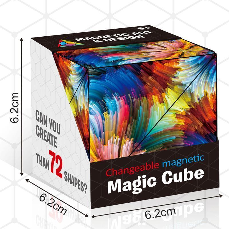 Vormveranderende Puzzeldoos – Magnetische Shashibo Kubus Geometrische Puzzel Speelgoed