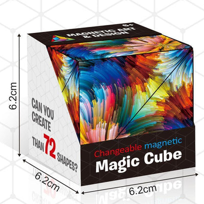 Vormveranderende Puzzeldoos – Magnetische Shashibo Kubus Geometrische Puzzel Speelgoed