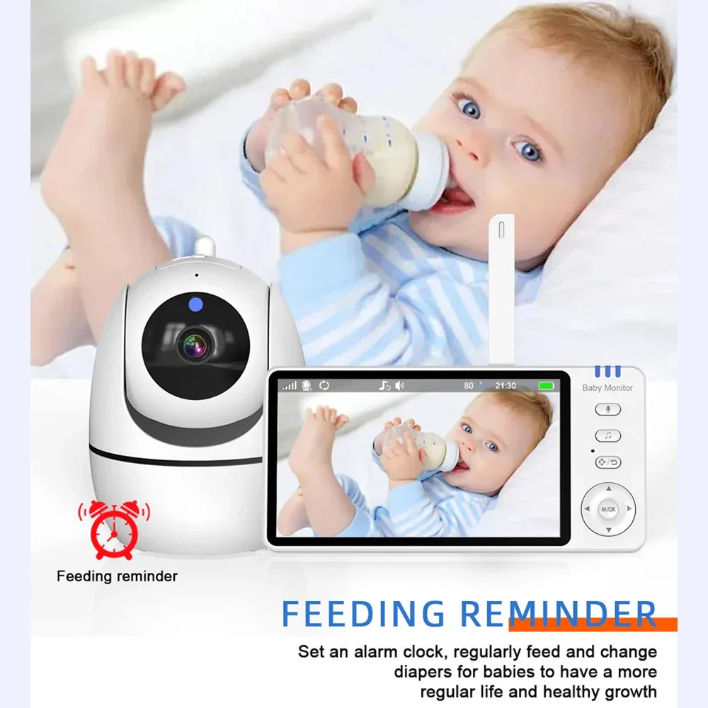 Babyfoon met camera en 5 inch scherm 5