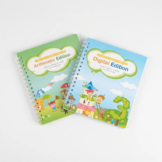 Schrijfoefenboek Kleuters | Set van 4 Boeken voor Voorbereidend Schrijven | Traint Fijne Motoriek