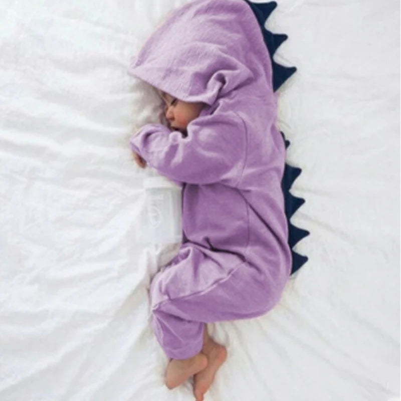 Baby Dinosaurus Romper – Schattige Hoodie Onesie Voor Peuters