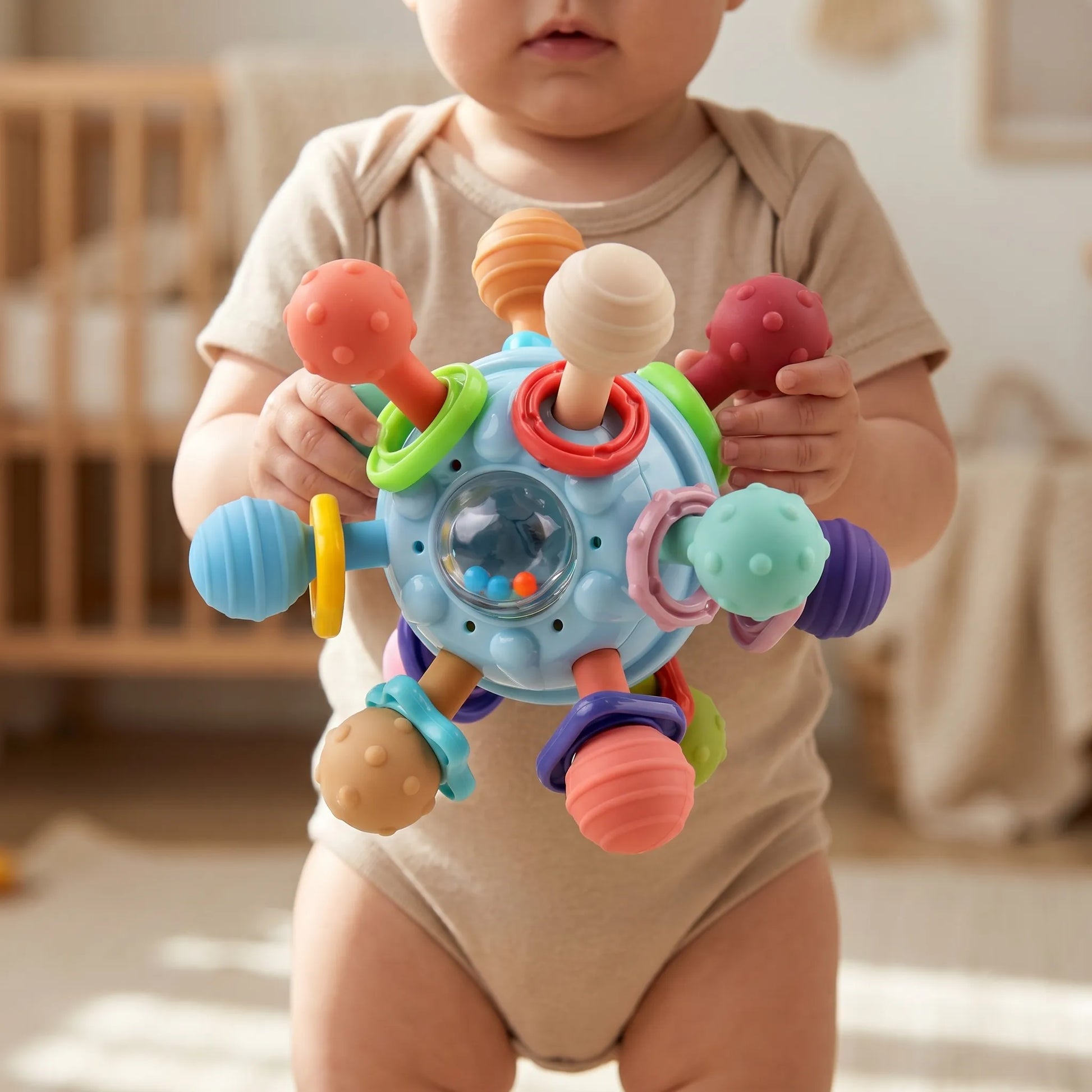 Sensorisch Bijtspeelgoed - Montessori Baby Bijtbal Speelgoed