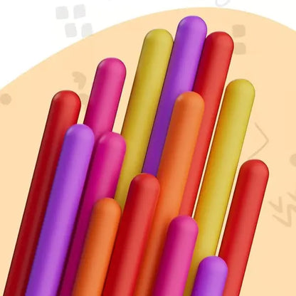 Siliconen Sensorisch Speelgoed - Siliconen Touwtjes Activiteitenbord