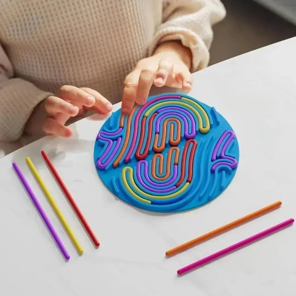 Siliconen Sensorisch Speelgoed - Siliconen Touwtjes Activiteitenbord