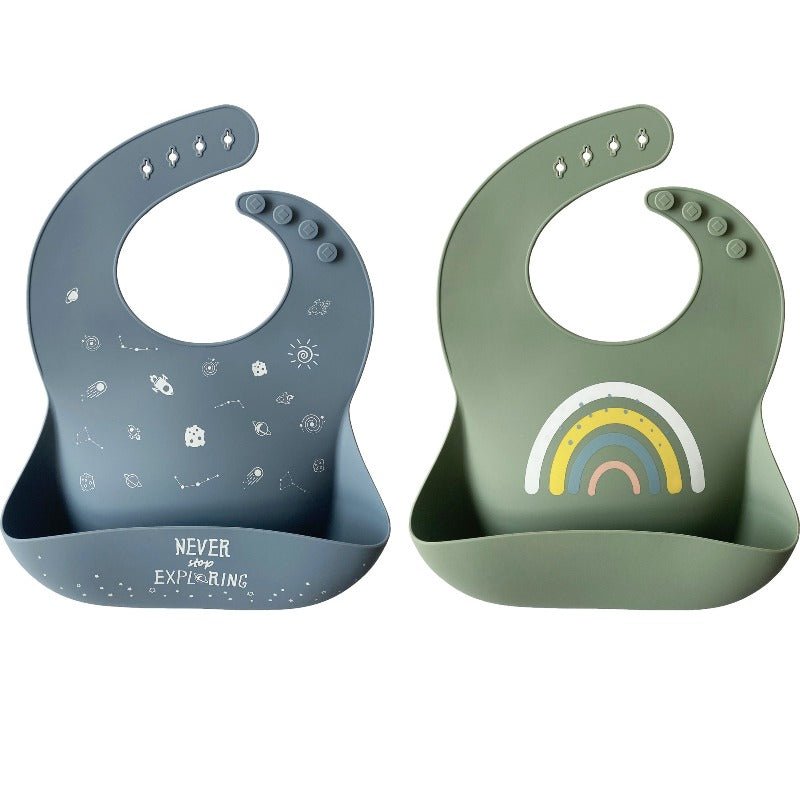 Siliconen Baby Slabbetjes - 2-pack-MiniBea