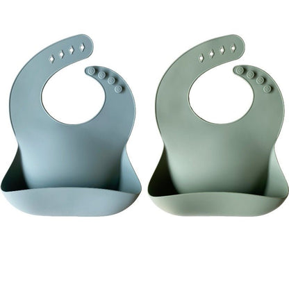 Siliconen Baby Slabbetjes - 2-pack-MiniBea