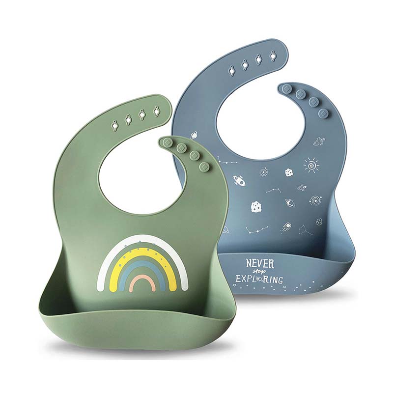 Siliconen Baby Slabbetjes - 2-pack-MiniBea