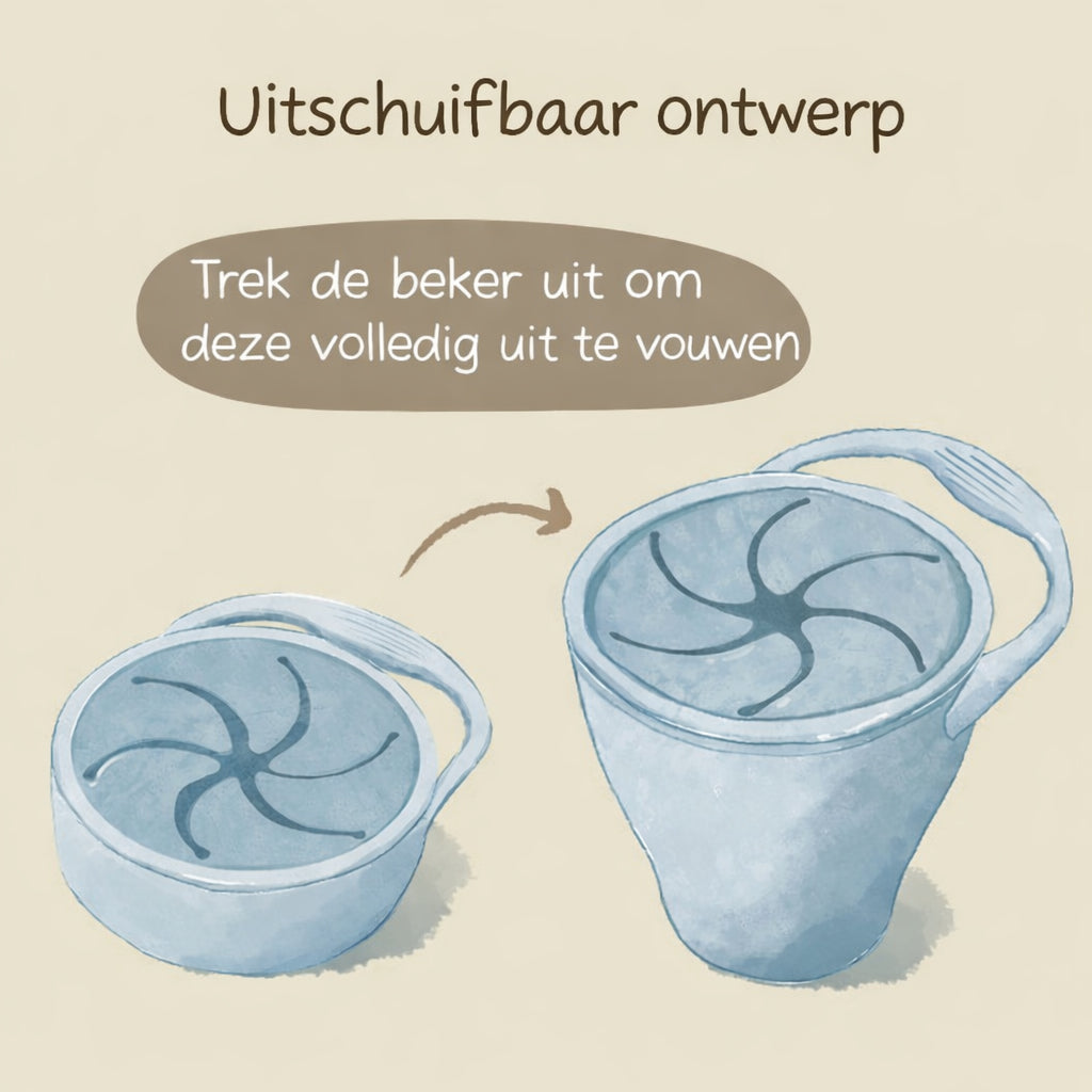 Siliconen snackbeker-MiniBea