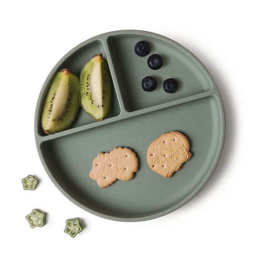 Siliconen zuigbord – rond babyzuigbord van 100% voedselveilig siliconen | anti-knoei-Just For Mini