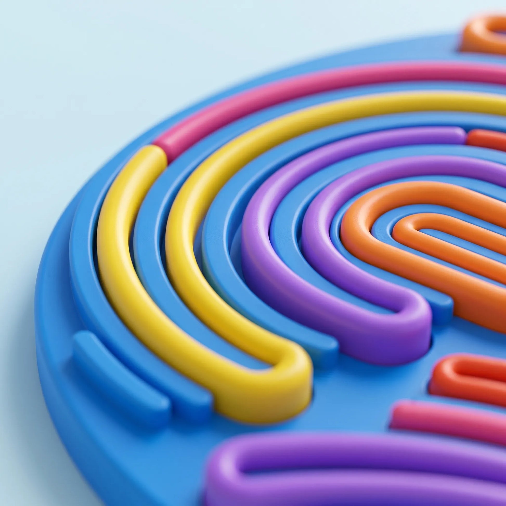 Siliconen Sensorisch Speelgoed - Siliconen Touwtjes Activiteitenbord
