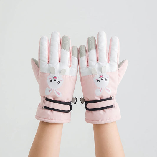 Skihandschoenen Kinderen | Waterdichte Winterhandschoenen met Antislip Palm | 4 tot 12 Jaar