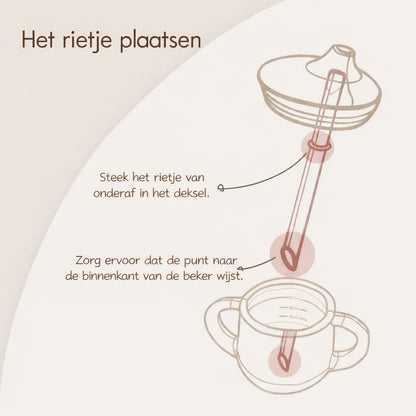 Snabelbeker – eerste fase | anti-lek drinkbeker voor baby’s en peuters | BPA-vrij en ergonomisch-MiniBea