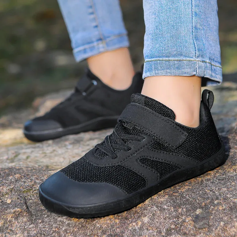 Sneakers Voor Kinderen – Mesh Barefoot Schoenen Met Klittenbandsluiting