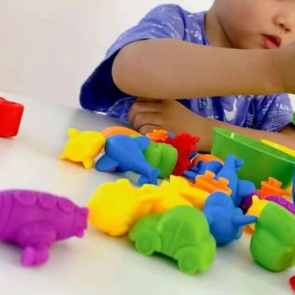 Sorteerspel Kinderen | Montessori Speelgoed voor Kleuren en Fijne Motoriek | Vanaf 3 Jaar