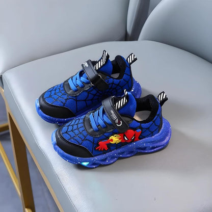 Spider-Man Schoenen – Lichtgevende Klittenband Sneakers Voor Kinderen