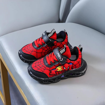Spider-Man Schoenen – Lichtgevende Klittenband Sneakers Voor Kinderen