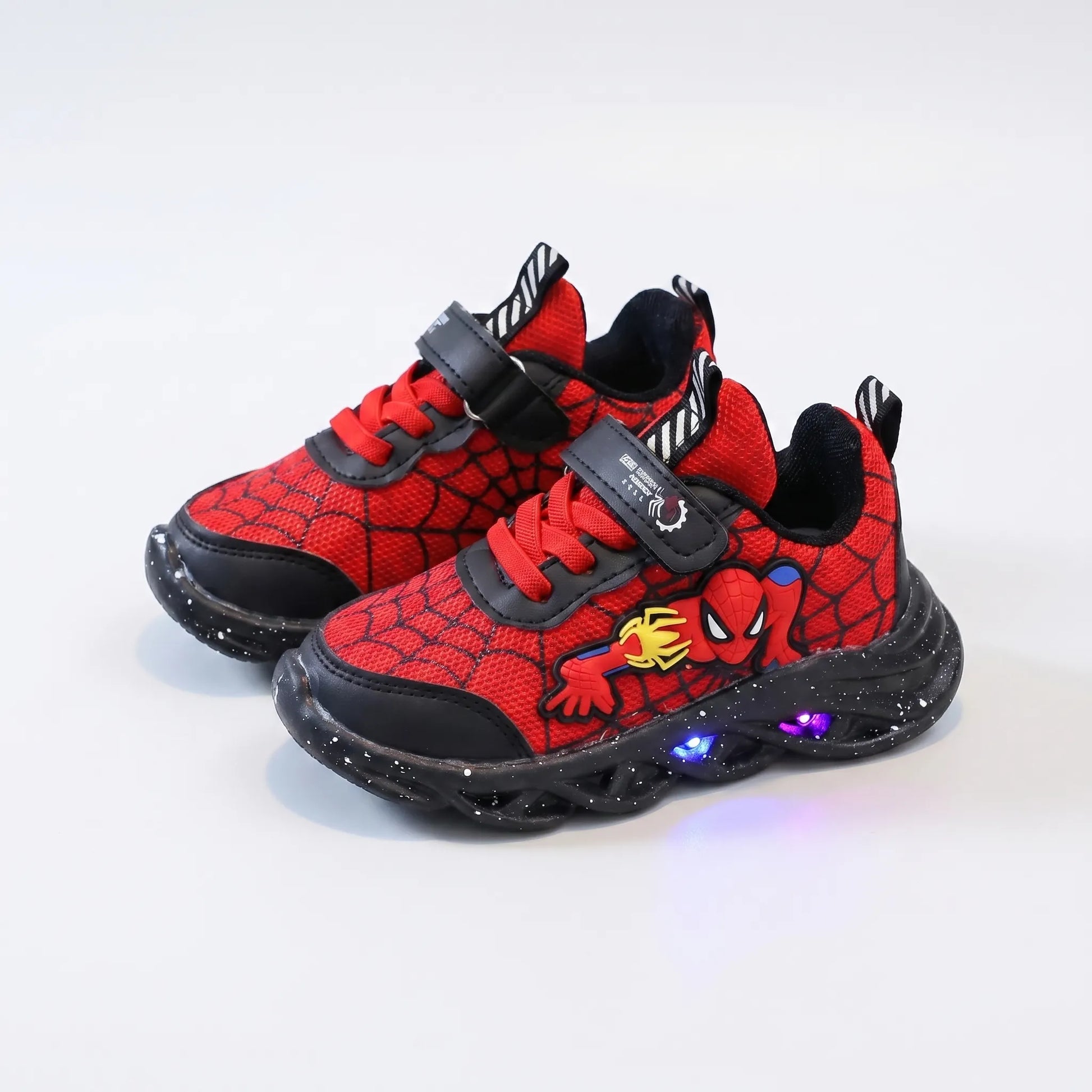 Spider-Man Schoenen – Lichtgevende Klittenband Sneakers Voor Kinderen