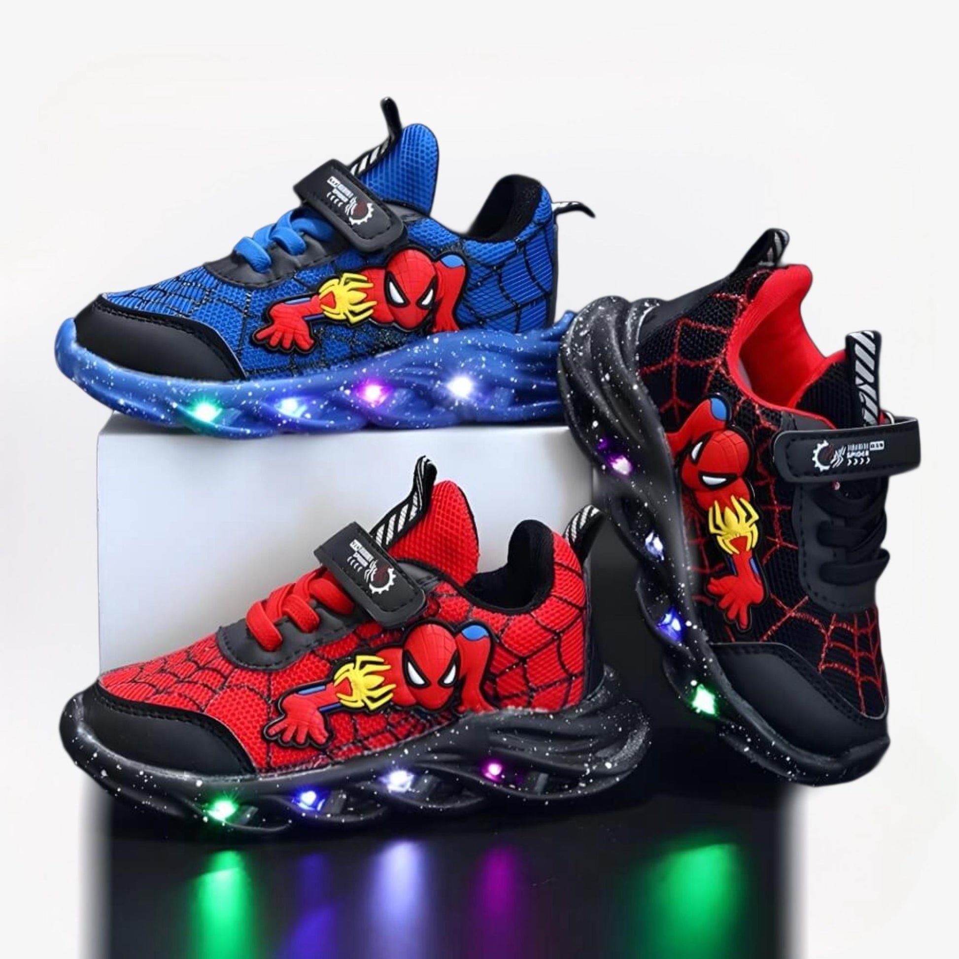 Spider-Man Schoenen – Lichtgevende Klittenband Sneakers Voor Kinderen